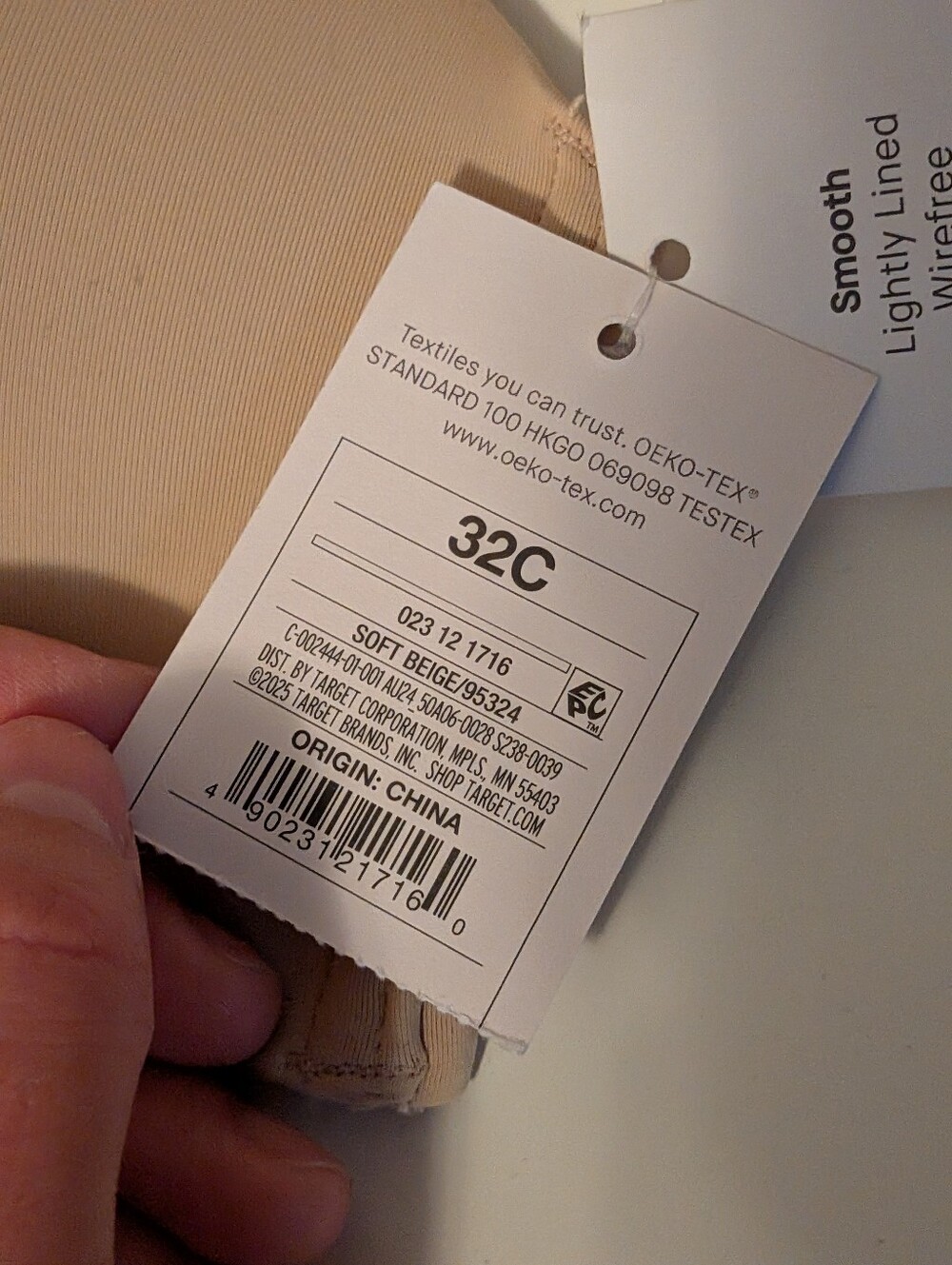 NWT Auden Smooth Nude T-Shirt Bra - Picture 5 of 8